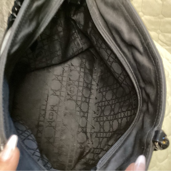 Christian Dior Malice black nylon shoulder bag with beads and silver hardware - Picture 13 of 16